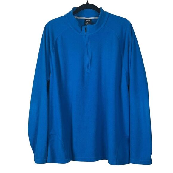 Reebok Other - Reebok Men's Blue Fleece 1/4 Zip Pullover Sweatshirt XL Athletic Performance